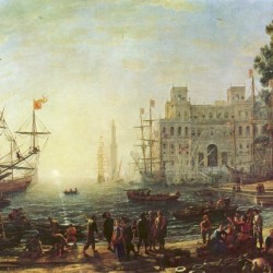 Seaport with the Villa Medici